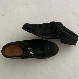 Aria black suede clogs worn a lot size 7